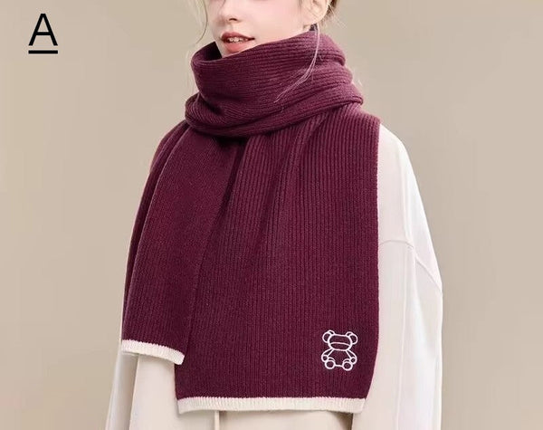 Warm Winter Scarf, Cold Weather Scarf, Fashion Scarf, Christmas Gifts for Her, Holiday Scarf, Winter Wool Scarf, Soft Cashmere Scarf for Women, Elegant Wool Scarves-ArtWorkCrafts.com