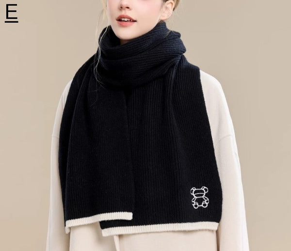 Warm Winter Scarf, Cold Weather Scarf, Fashion Scarf, Christmas Gifts for Her, Holiday Scarf, Winter Wool Scarf, Soft Cashmere Scarf for Women, Elegant Wool Scarves-ArtWorkCrafts.com