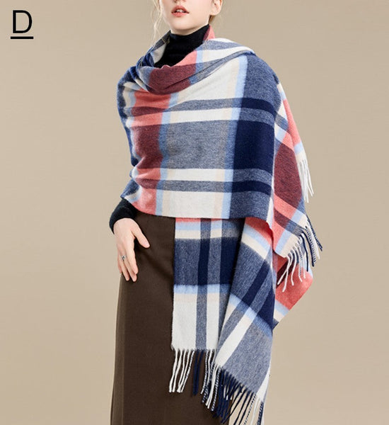 Christmas Holiday Gift, Evening Wrap, Large Wool Scarf, Winter Shawl, Elegant Shawl, Warm Cape, Cold Weather Scarf, Fashion Scarf, Oversized Scarf, Winter Shawl-ArtWorkCrafts.com