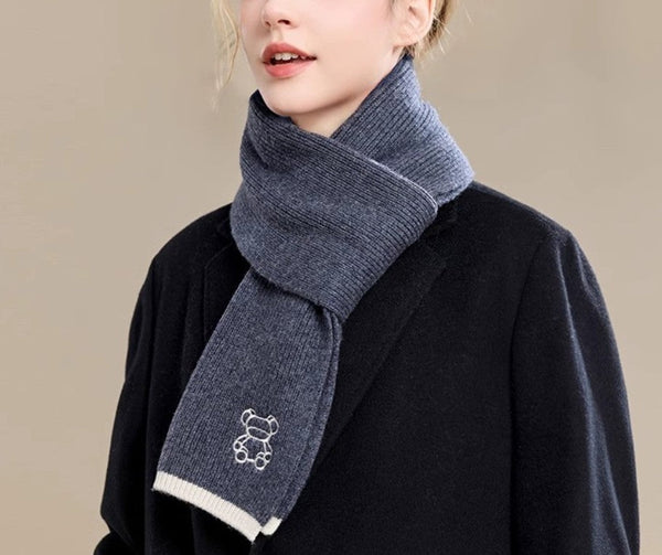 Warm Winter Scarf, Cold Weather Scarf, Fashion Scarf, Christmas Gifts for Her, Holiday Scarf, Winter Wool Scarf, Soft Cashmere Scarf for Women, Elegant Wool Scarves-ArtWorkCrafts.com