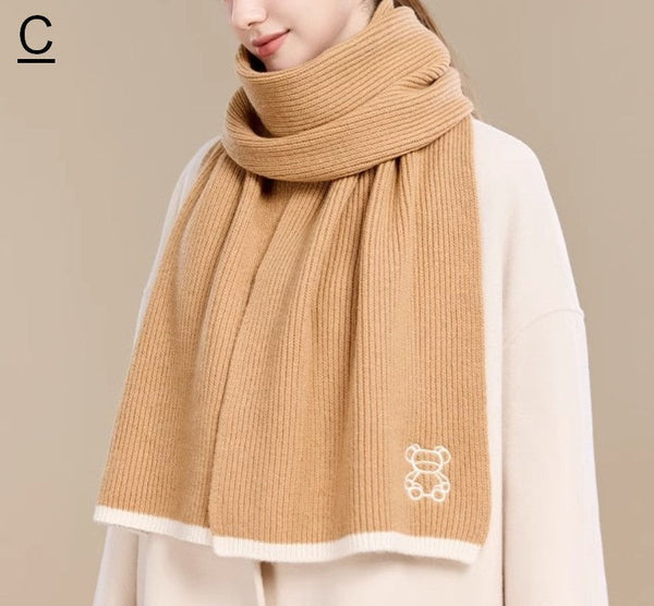 Cold Weather Scarf, Fashion Scarf, Christmas Gifts for Her, Holiday Scarf, Elegant Wool Scarves, Warm Winter Scarf, Winter Wool Scarf, Soft Cashmere Scarf for Women-ArtWorkCrafts.com