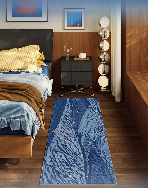 Geometric Modern Rugs under Dining Room Table, Contemporary Modern Rugs Next to Bed, Abstract Area Rugs for Living Room, Modern Carpets for Office-ArtWorkCrafts.com