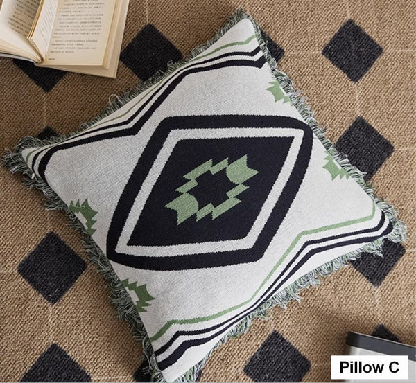 Simple Decorative Pillow Covers, Modern Decorative Pillow for Interior Design, Contemporary Modern Sofa Pillows for Bedroom, Square Modern Pillows for Couch-ArtWorkCrafts.com