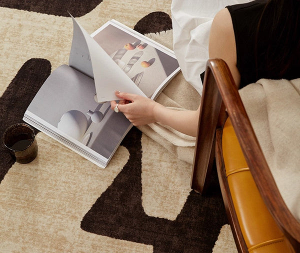 Large Modern Rugs for Living Room, Modern Rugs under Dining Room Table, Contemporary Abstract Rugs Next to Bed, Geometric Modern Carpets for Office-ArtWorkCrafts.com