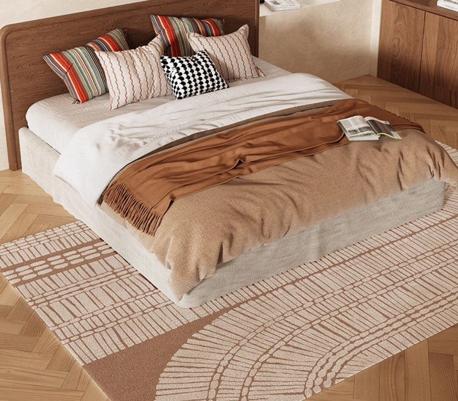 Modern Rugs under Dining Room Table, Mid Century Geometric Carpets, Contemporary Modern Rugs Next to Bed, Abstract Modern Rugs for Living Room-ArtWorkCrafts.com