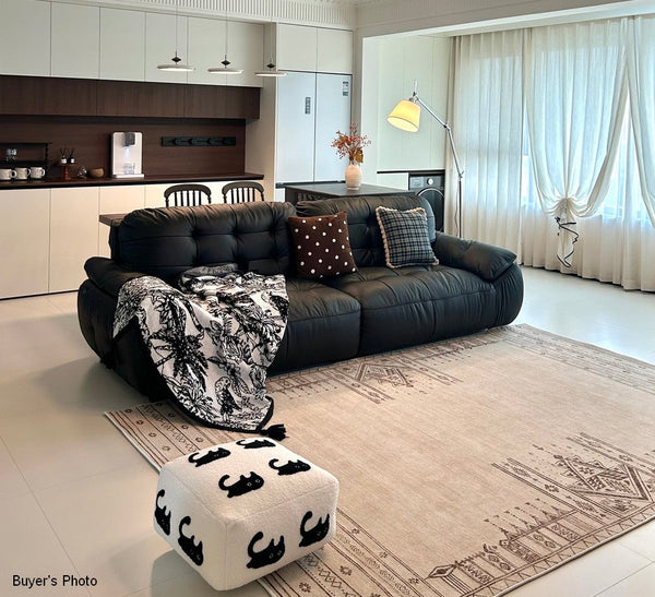 Contemporary Modern Rugs Next to Bed, Modern Rugs under Dining Room Table, Geometric Modern Carpets for Office, Abstract Modern Rugs for Living Room-ArtWorkCrafts.com
