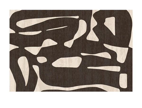 Dining Room Floor Rugs, Abstract Contemporary Rugs for Bedroom, Modern Rug Ideas for Living Room, Modern Rugs under Sofa-ArtWorkCrafts.com