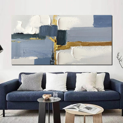 Modern Art Paintings for Dining Room, Abstract Acrylic Paintings on Canvas, Hand Painted Wall Art Paintings, Contemporary Canvas Artwork, Abstract Wall Art Paintings-ArtWorkCrafts.com