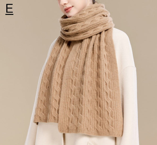 Christmas Gifts for Her, Holiday Scarf, Winter Wool Scarf, Warm Winter Scarf, Cold Weather Scarf, Fashion Scarf, Soft Cashmere Scarf for Women, Elegant Wool Scarves-ArtWorkCrafts.com