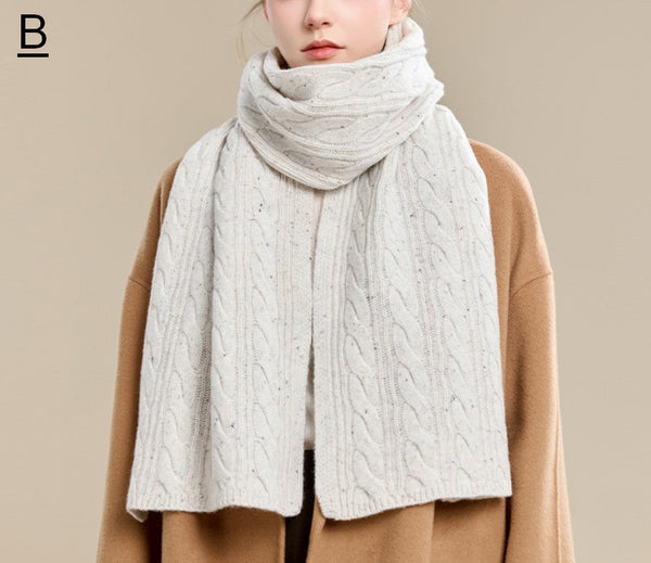 Soft Cashmere Scarf for Women, Elegant Wool Scarves, Christmas Gifts for Her, Holiday Scarf, Winter Wool Scarf, Warm Winter Scarf, Cold Weather Scarf, Fashion Scarf-ArtWorkCrafts.com