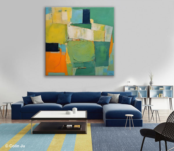 Large Wall Art Painting for Bedroom, Oversized Abstract Wall Art Paintings, Original Canvas Artwork, Contemporary Acrylic Painting on Canvas-ArtWorkCrafts.com
