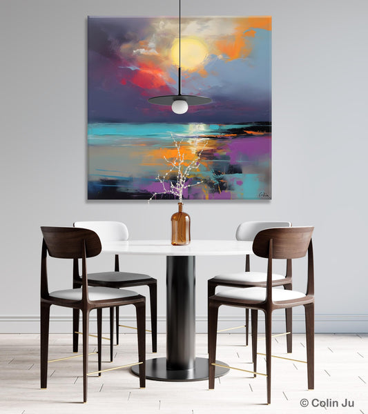 Abstract Landscape Paintings, Simple Wall Art Ideas, Original Landscape Abstract Painting, Large Landscape Canvas Paintings, Buy Art Online-ArtWorkCrafts.com
