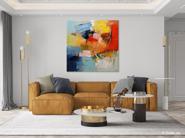 Oversized Canvas Paintings, Huge Wall Art Ideas for Living Room, Contemporary Acrylic Art, Original Abstract Art, Hand Painted Canvas Art-ArtWorkCrafts.com