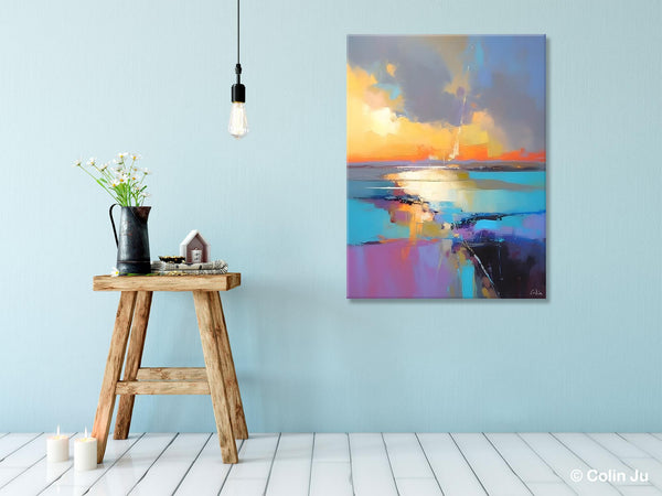 Original Modern Wall Art Painting, Canvas Painting for Living Room, Abstract Landscape Paintings, Oversized Contemporary Abstract Artwork