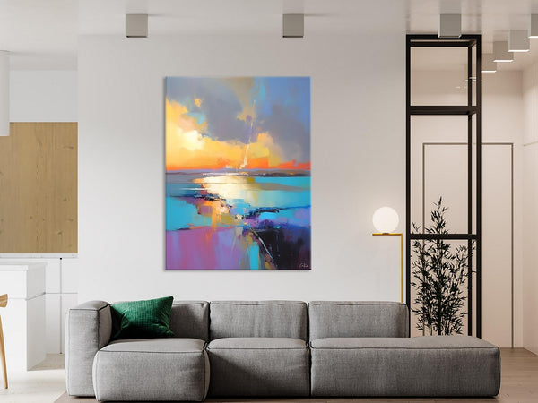 Original Modern Wall Art Painting, Canvas Painting for Living Room, Abstract Landscape Paintings, Oversized Contemporary Abstract Artwork