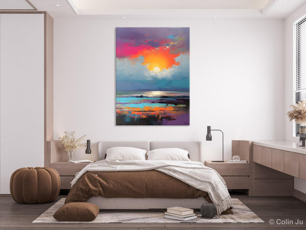 Original Hand Painted Oil Paintings, Canvas Paintings Behind Sofa, Contemporary Canvas Wall Art, Abstract Paintings for Bedroom, Buy Paintings Online-ArtWorkCrafts.com