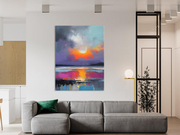 Contemporary Canvas Wall Art, Abstract Paintings for Bedroom, Original Hand Painted Oil Paintings, Canvas Paintings Behind Sofa, Buy Paintings Online-ArtWorkCrafts.com