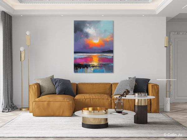 Contemporary Canvas Wall Art, Abstract Paintings for Bedroom, Original Hand Painted Oil Paintings, Canvas Paintings Behind Sofa, Buy Paintings Online-ArtWorkCrafts.com