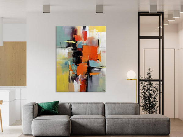 Abstract Canvas Painting, Modern Paintings for Living Room, Huge Painting for Sale, Original Hand Painted Wall Art