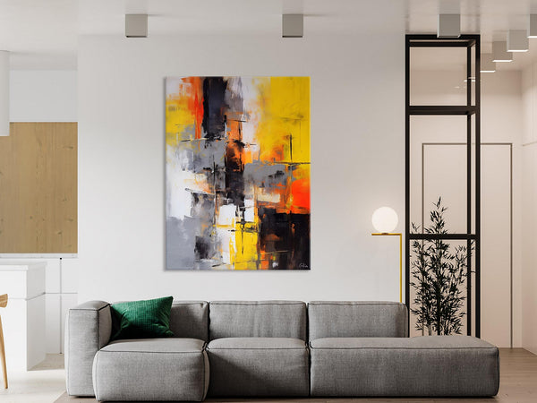 Living Room Wall Art Ideas, Modern Wall Art Paintings, Buy Abstract Paintings Online, Original Abstract Canvas Painting, Hand Painted Canvas Art-ArtWorkCrafts.com