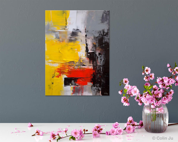Simple Wall Art Paintings, Living Room Modern Wall Art, Original Contemporary Art, Acrylic Canvas Painting, Large Painting Behind Sofa