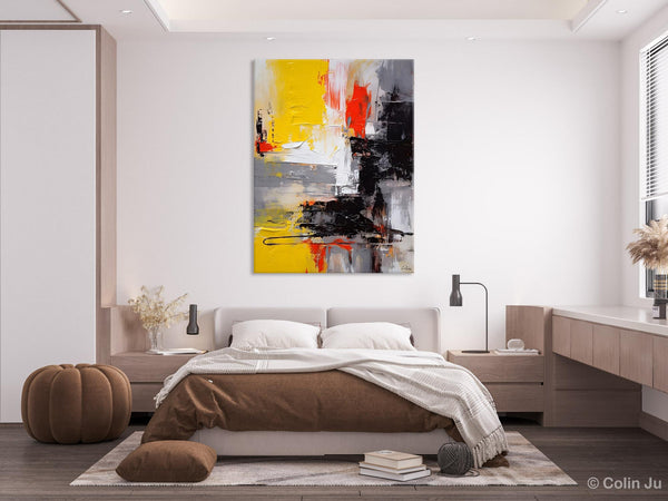 Original Abstract Art, Contemporary Acrylic Painting, Hand Painted Canvas Art, Modern Wall Art Ideas for Dining Room, Large Canvas Paintings-ArtWorkCrafts.com