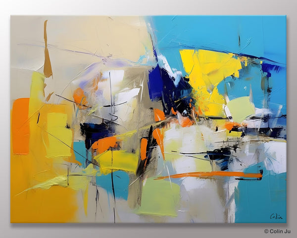 Simple Modern Abstract Art, Hand Painted Canvas Art, Original Wall Art Paintings, Modern Paintings for Living Room, Buy Paintings Online