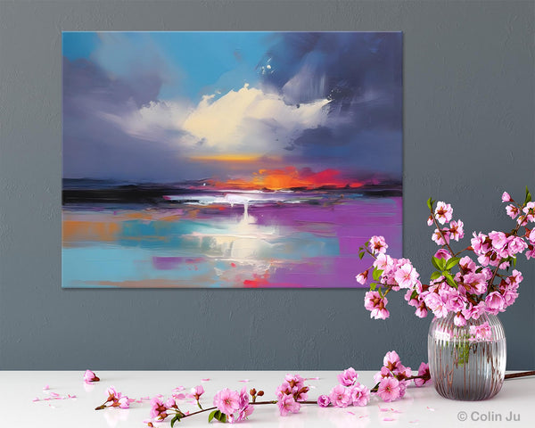 Living Room Abstract Paintings, Large Landscape Canvas Paintings, Buy Art Online, Original Landscape Abstract Painting, Simple Wall Art Ideas