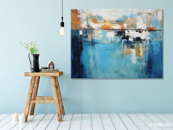 Contemporary Canvas Art, Heavy Texture Canavas Art, Original Modern Wall Paintings, Abstract Painting for Bedroom, Modern Acrylic Artwork-ArtWorkCrafts.com