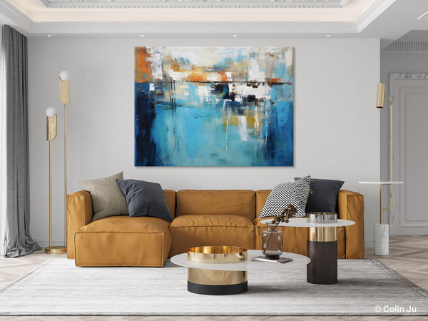 Contemporary Canvas Art, Heavy Texture Canavas Art, Original Modern Wall Paintings, Abstract Painting for Bedroom, Modern Acrylic Artwork-ArtWorkCrafts.com