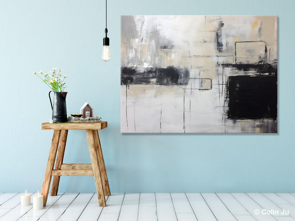 Large Wall Art Paintings, Simple Canvas Art, Simple Abstract Paintings, Contemporary Painting on Canvas, Original Canvas Wall Art for sale-ArtWorkCrafts.com