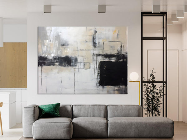 Large Wall Art Paintings, Simple Canvas Art, Simple Abstract Paintings, Contemporary Painting on Canvas, Original Canvas Wall Art for sale-ArtWorkCrafts.com