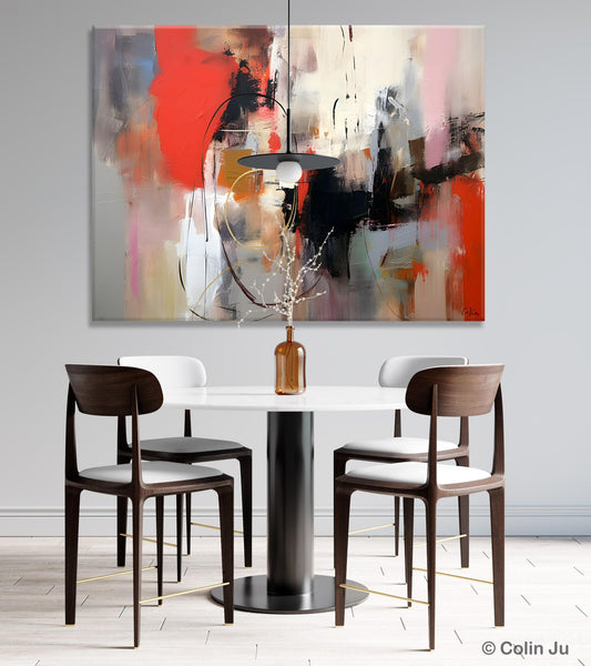 Large Wall Art Paintings Behind Sofa, Acrylic Paintings on Canvas, Original Acrylic Paintings, Modern Canvas Paintings, Hand Painted Canvas Art-ArtWorkCrafts.com