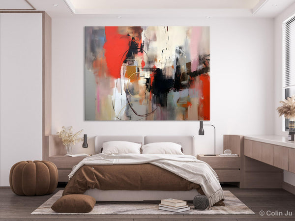 Large Wall Art Paintings Behind Sofa, Acrylic Paintings on Canvas, Original Acrylic Paintings, Modern Canvas Paintings, Hand Painted Canvas Art-ArtWorkCrafts.com