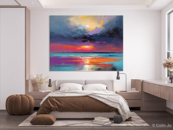 Original Abstract Art, Hand Painted Canvas Art, Large Abstract Painting for Living Room, Landscape Canvas Art, Large Landscape Acrylic Art