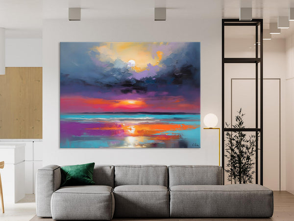 Original Abstract Art, Hand Painted Canvas Art, Large Abstract Painting for Living Room, Landscape Canvas Art, Large Landscape Acrylic Art