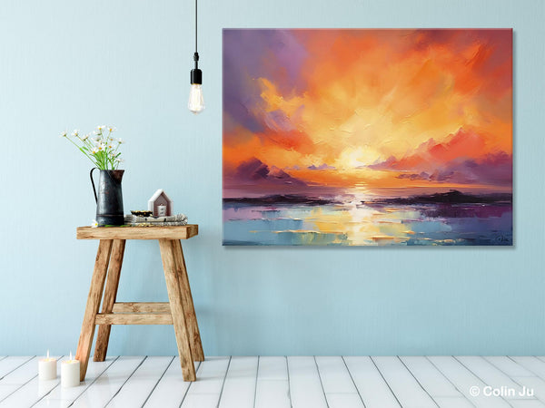 Large Art Painting for Living Room, Original Landscape Canvas Art, Oversized Landscape Wall Art Paintings, Contemporary Acrylic Painting on Canvas