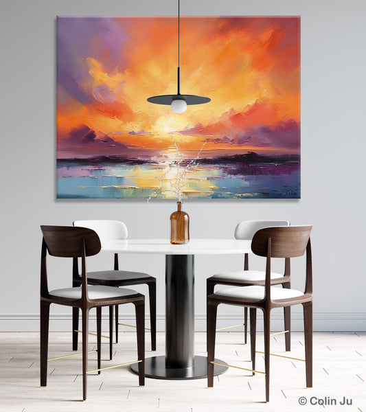 Large Art Painting for Living Room, Original Landscape Canvas Art, Oversized Landscape Wall Art Paintings, Contemporary Acrylic Painting on Canvas