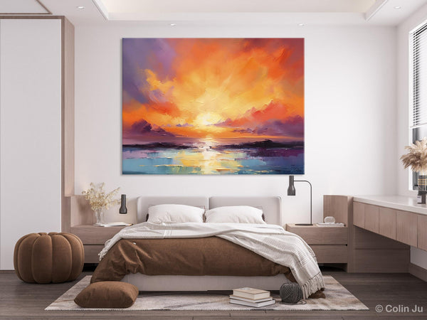 Large Art Painting for Living Room, Original Landscape Canvas Art, Oversized Landscape Wall Art Paintings, Contemporary Acrylic Painting on Canvas