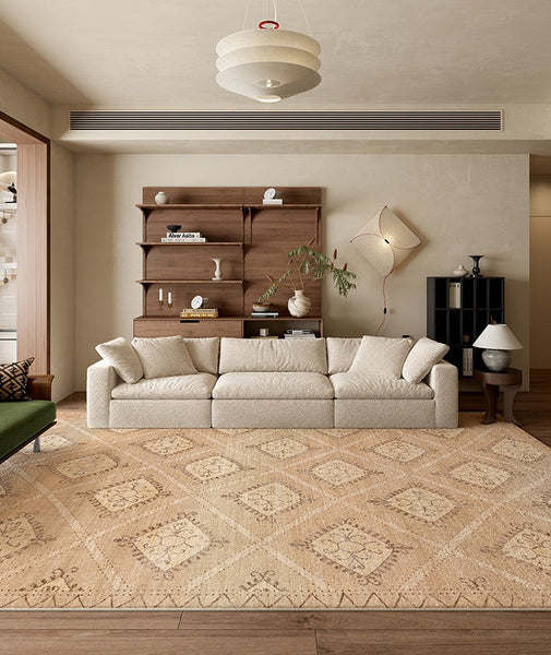 Modern Rugs under Dining Room Table, Geometric Modern Carpets for Office, Abstract Modern Rugs for Living Room, Contemporary Modern Rugs Next to Bed-ArtWorkCrafts.com