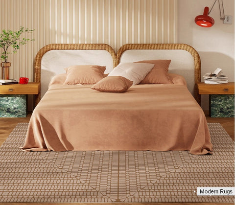 Mid Century Geometric Carpets, Modern Rugs under Dining Room Table, Contemporary Modern Rugs Next to Bed, Abstract Modern Rugs for Living Room