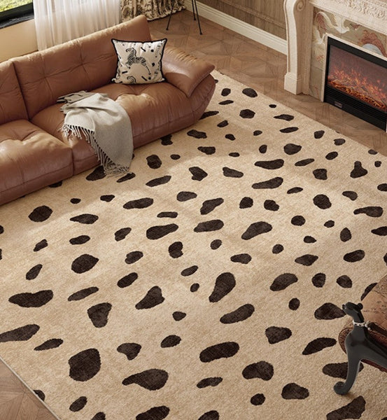 Modern Rugs under Dining Room Table, Contemporary Abstract Rugs Next to Bed, Geometric Modern Carpets for Office, Large Modern Rugs for Living Room-ArtWorkCrafts.com