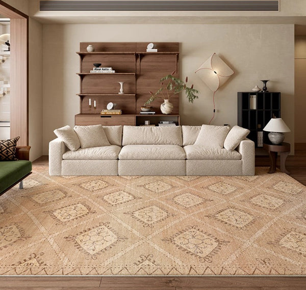 Modern Rugs under Dining Room Table, Geometric Modern Carpets for Office, Abstract Modern Rugs for Living Room, Contemporary Modern Rugs Next to Bed-ArtWorkCrafts.com