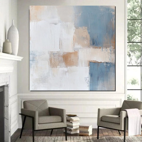 Large Modern Canvas Painting, Wall Art for Bedroom, Contemporary Modern Artwork, Hand Painted Wall Art Painting-ArtWorkCrafts.com