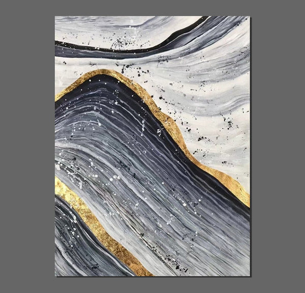 Abstract Canvas Painting, Extra Large Abstract Artwork, Modern Paintings for Dining Room, Hand Painted Wall Painting-ArtWorkCrafts.com