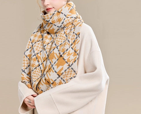 Holiday Scarf, Winter Wool Scarf, Warm Winter Scarf, Soft Cashmere Scarf for Women, Elegant Wool Scarves, Christmas Gifts for Her, Cold Weather Scarf, Fashion Scarf