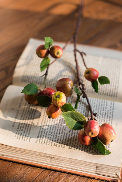 Beautiful Modern Flower Arrangement Ideas for Home Decoration, Apple Branch, Fruit Branch, Table Centerpiece, Simple Artificial Floral for Dining Room-ArtWorkCrafts.com