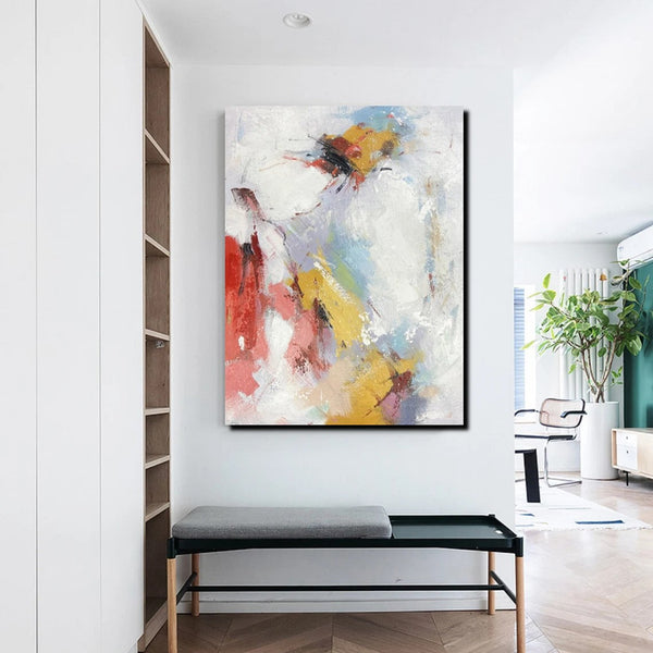 Dining Room Wall Art Ideas, Abstract Modern Painting, Acrylic Canvas Paintings, Simple Wall Art Paintings, Contemporary Painting-ArtWorkCrafts.com