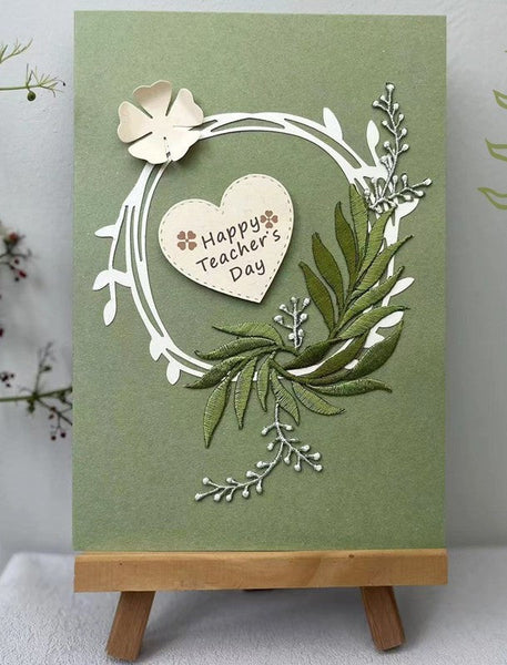 Creative Teacher's Day Greeting Card, Beautiful Greeting Cards, Embroidery Greeting Cards, Original Handmade Embroidery Greeting Cards-ArtWorkCrafts.com