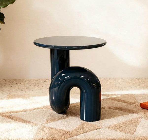 Contemporary Round Side Table, Minimalist Modern Occasional Table, Low Profile Sofa Table, Unique Small End Table, Portable Casual Side Table, Creative Coffee Table, Lightweight Indoor Outdoor Table, Contemporary Side Table